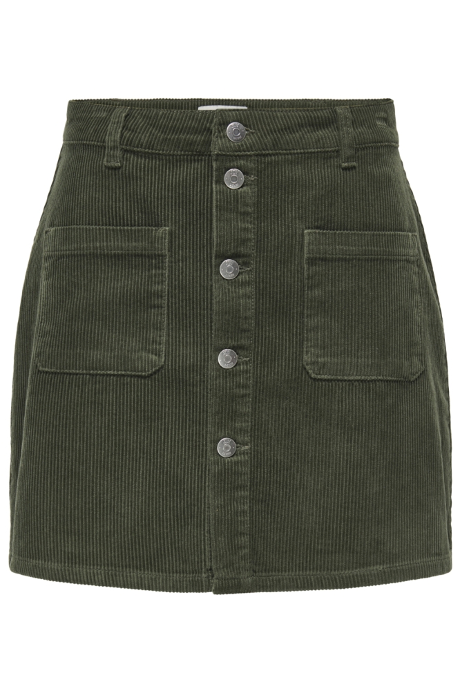 JDYSHIRAZ CORDUROY SKIRT PNT DIA 15220695 Forest Night